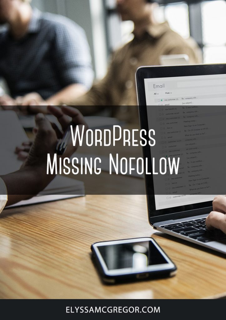 WordPress Missing NoFollow