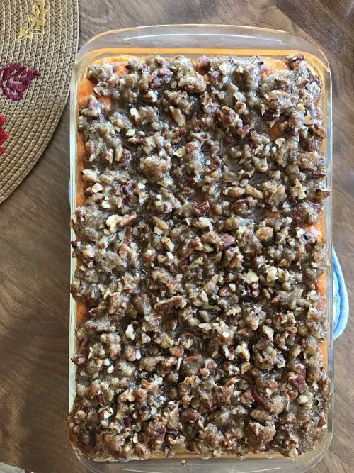 A sweet potato casserole that will be a big hit