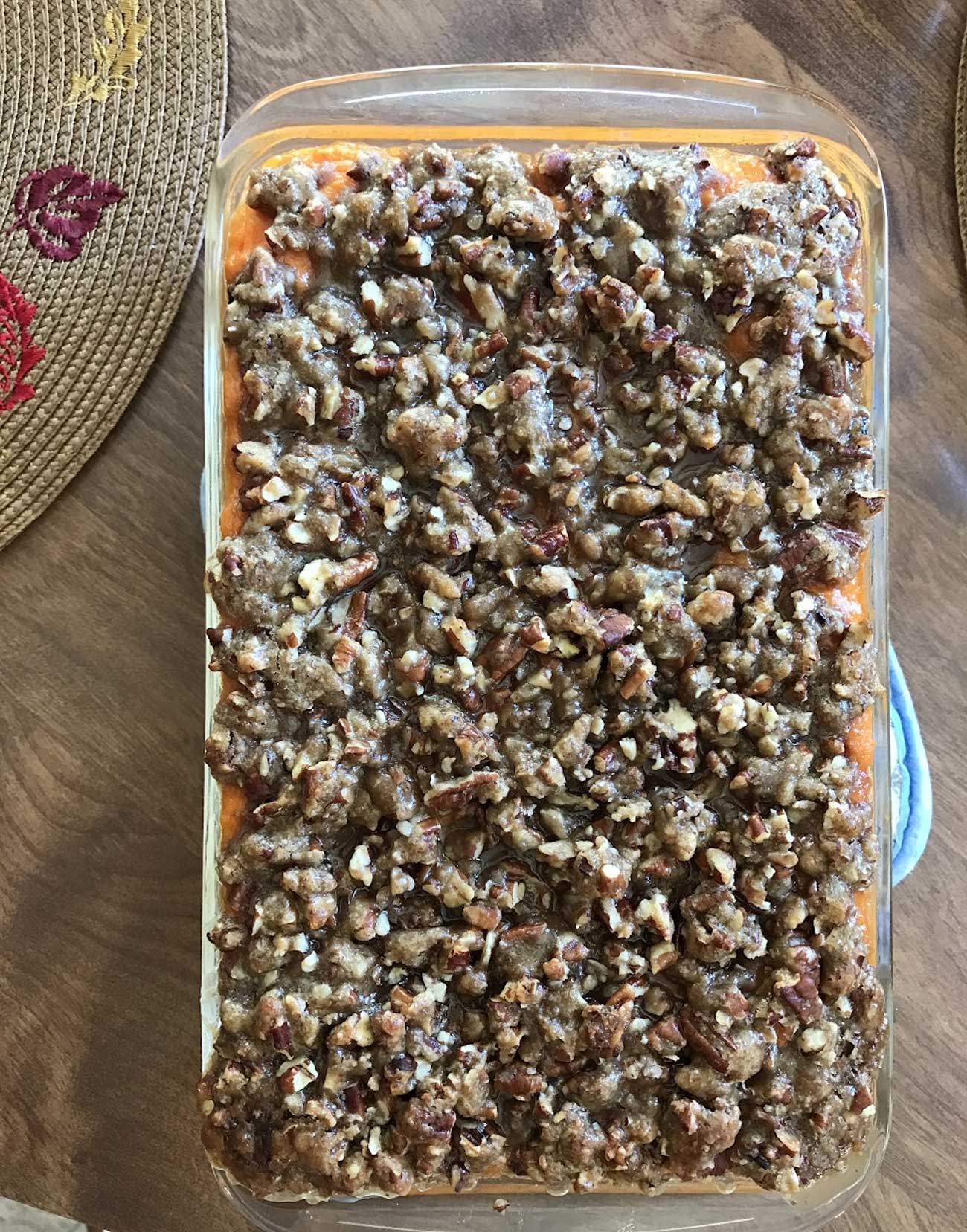 A sweet potato casserole that will be a big hit