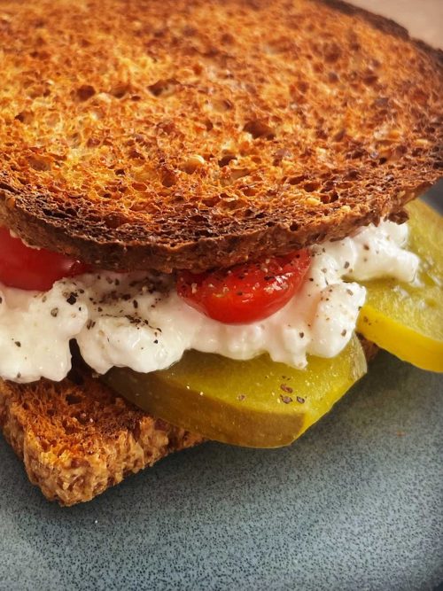 Wholesome Cottage Cheese Sandwich for a Satisfying Bite