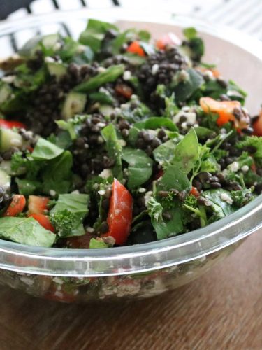 Mediterranean Infusion: Savor the Flavor of Black Lentil Salad