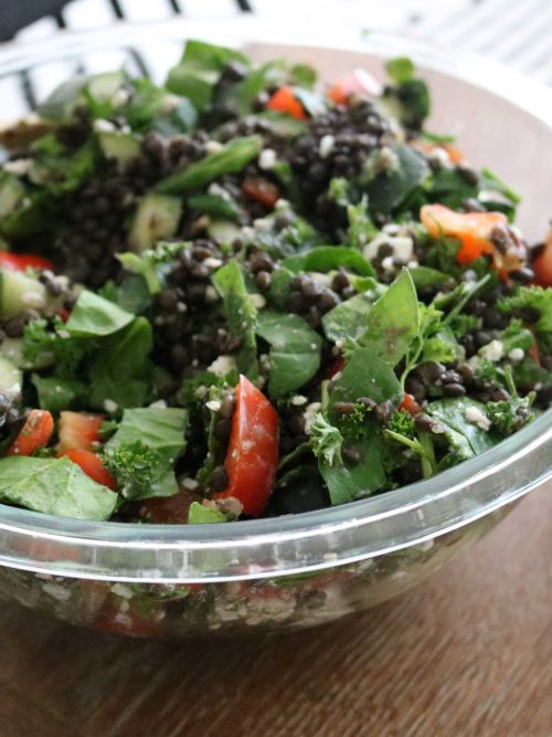 Mediterranean Infusion: Savor the Flavor of Black Lentil Salad