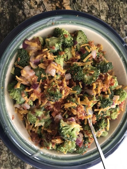 A sweet broccoli salad recipe, lots of flavor