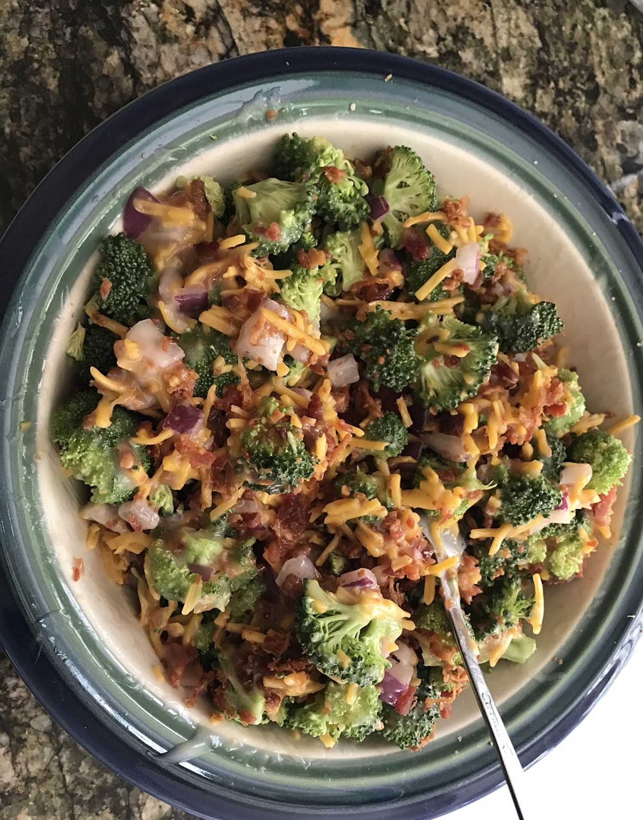 A sweet broccoli salad recipe, lots of flavor