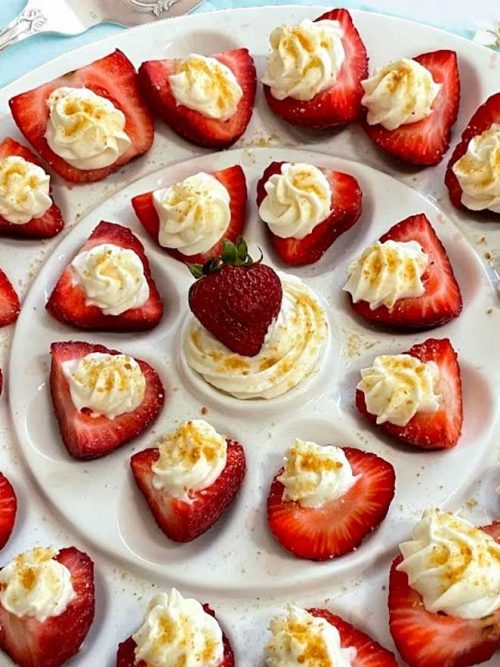 Cheesecake Deviled Strawberries
