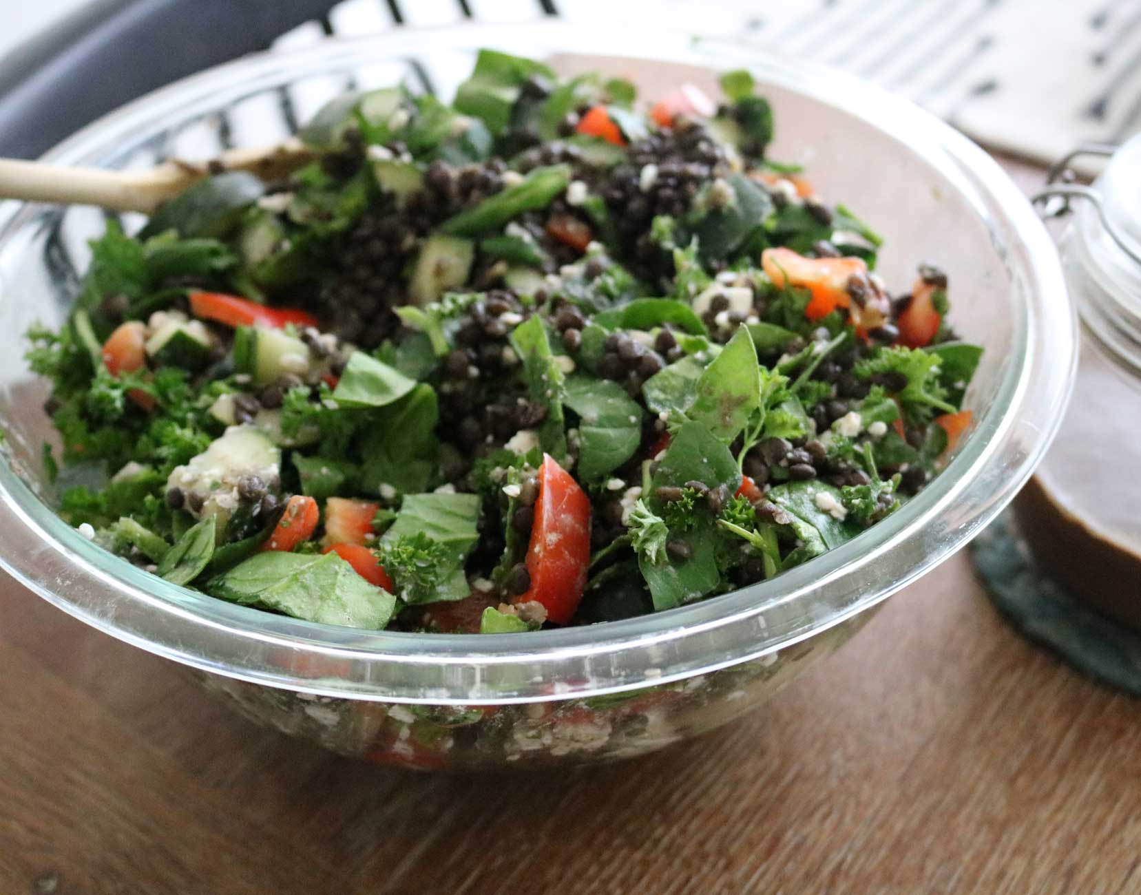 Mediterranean Infusion: Savor the Flavor of Black Lentil Salad